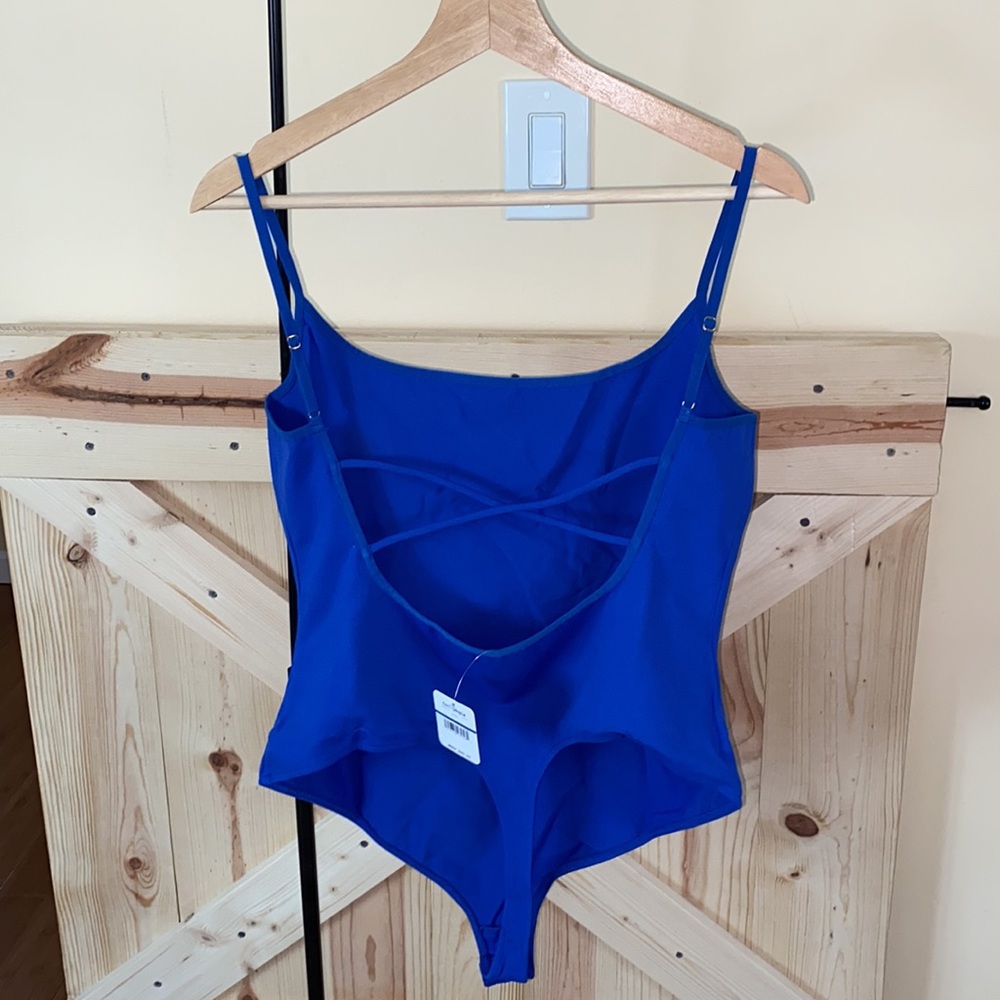 Free People Strappy Basique bodysuit in blue - Picture 4 of 10